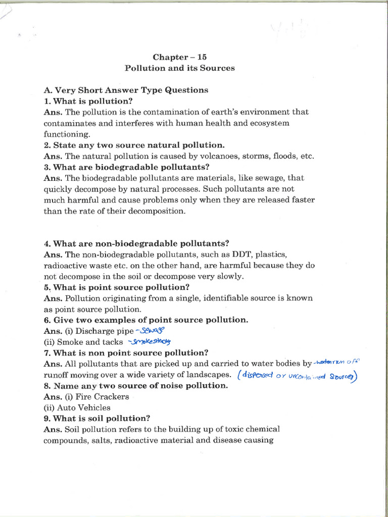 Pollution and Sources | PDF