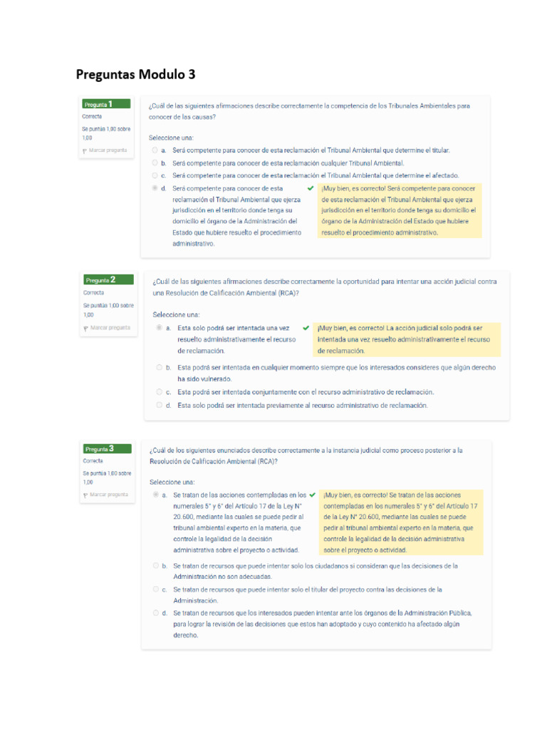 Preguntas Modulo 3 | PDF