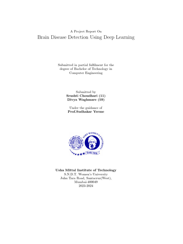 Brain Disease Detection Using Deep Learning Blackbook | PDF | Usability ...