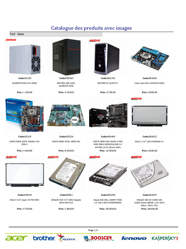 Catalogue de produits informatiques 2023 | PDF | Électrotechnique ...