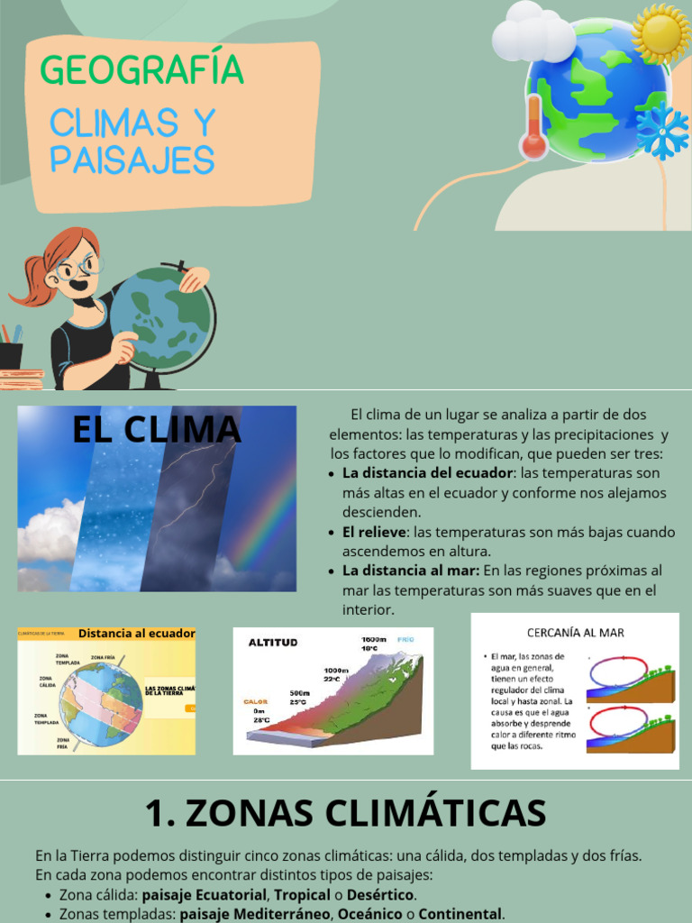 6 D Copia de Climas y Paisajes | PDF | Clima | Clima templado