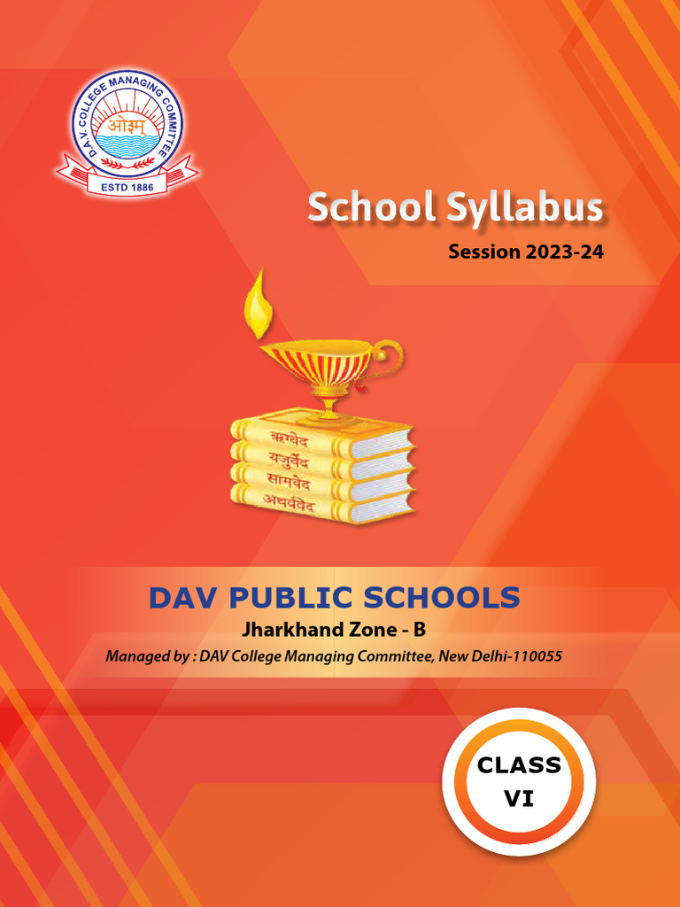 DAV Class 6 Syllabus 2023-24 | PDF | Grammar | Linguistics