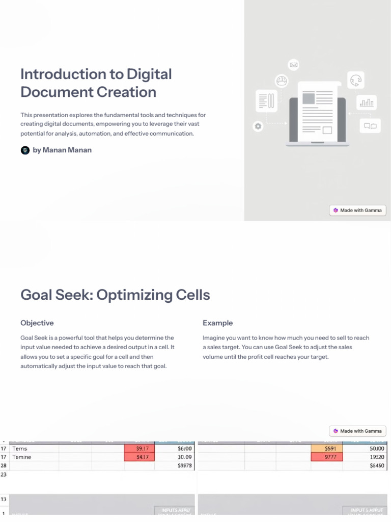 Introduction-to-Digital-Document-Creation | PDF | Data | Data Analysis