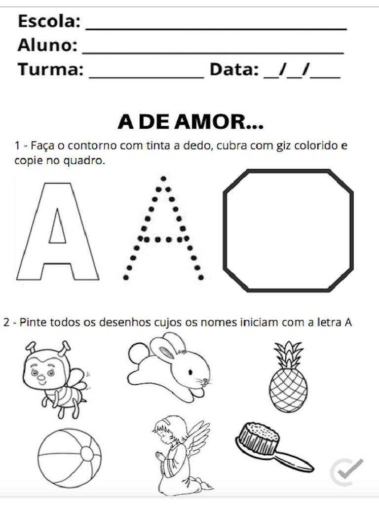 atividades-de-alfabetizacao-letra-a-19 | PDF