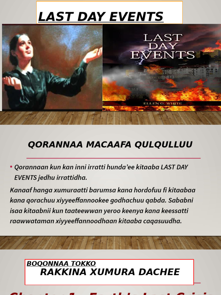 Last Day Events: Prophetic Insights | PDF | Religious Belief And ...