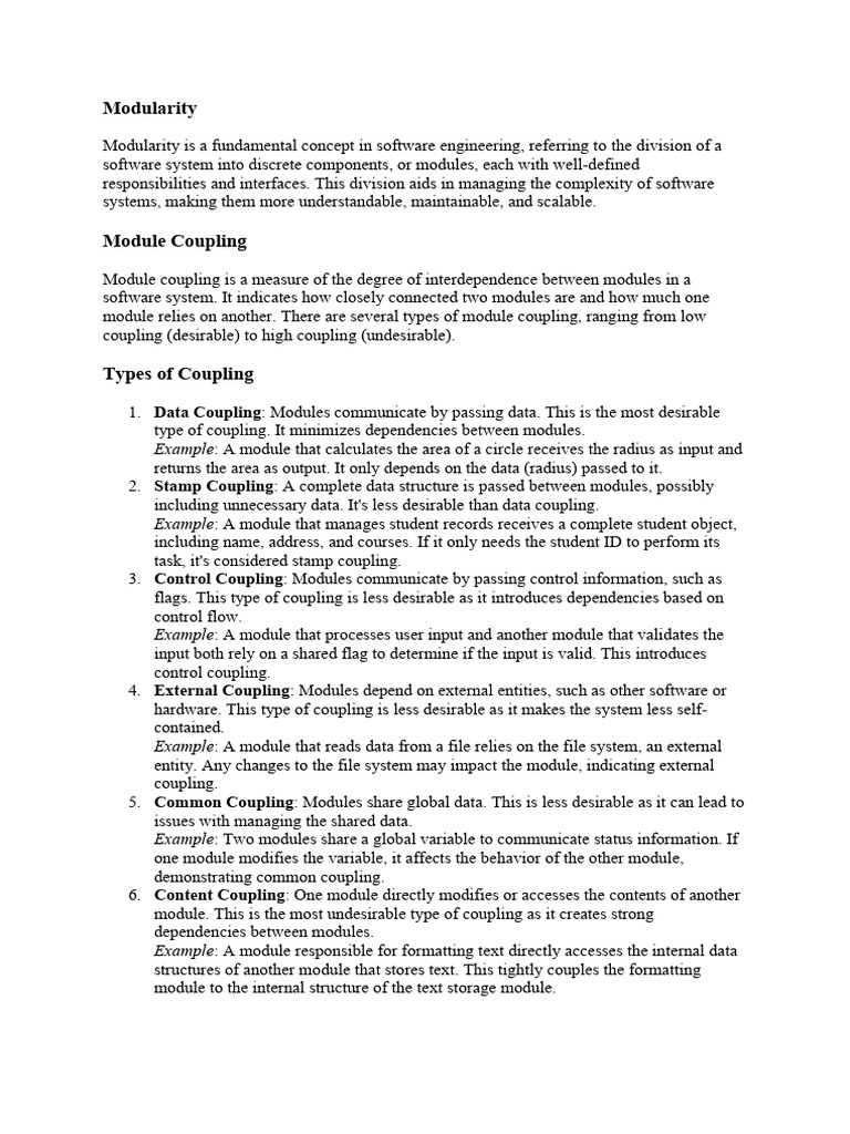 Understanding Modularity in Software Design | PDF | Risk Management | Risk