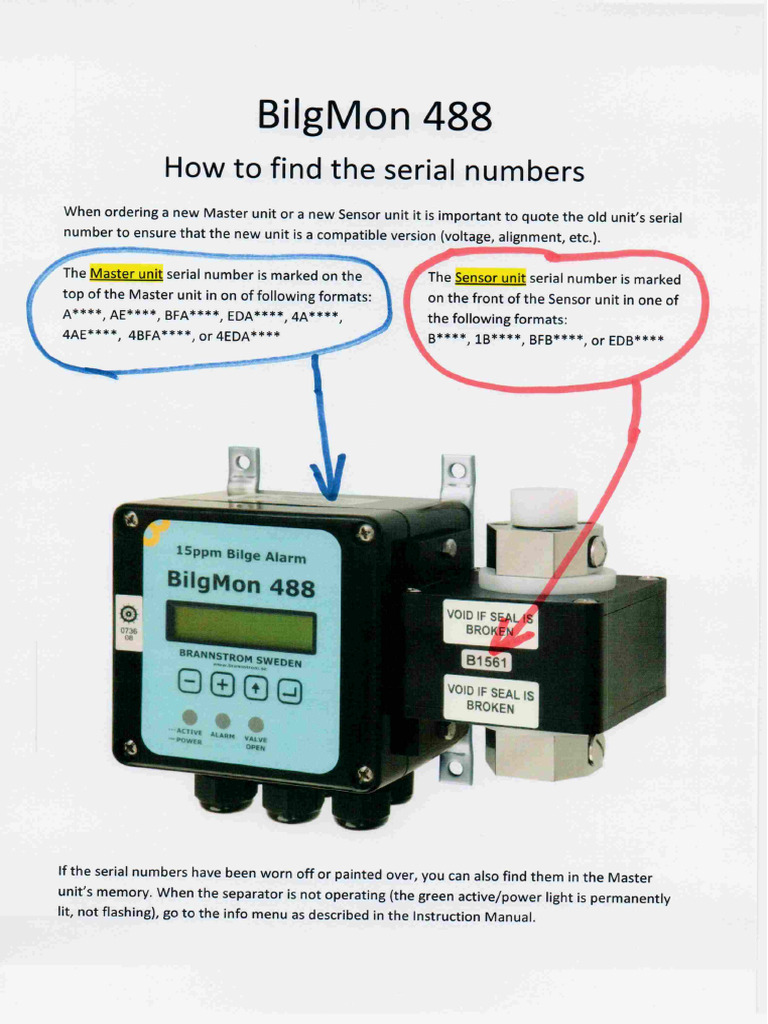 BM488 - Serial Numbers | PDF