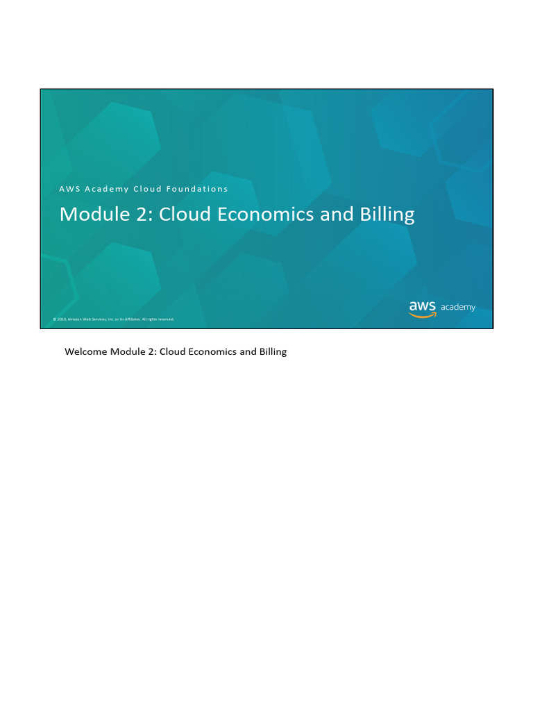 AWS Pricing and TCO Overview | PDF | Amazon Web Services | Cloud Computing