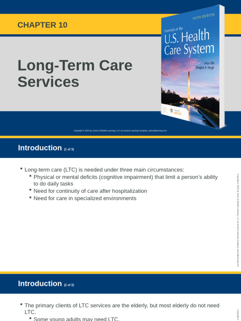 Chapter10powerpoints ALHS2312 | PDF | Long Term Care | Medicaid