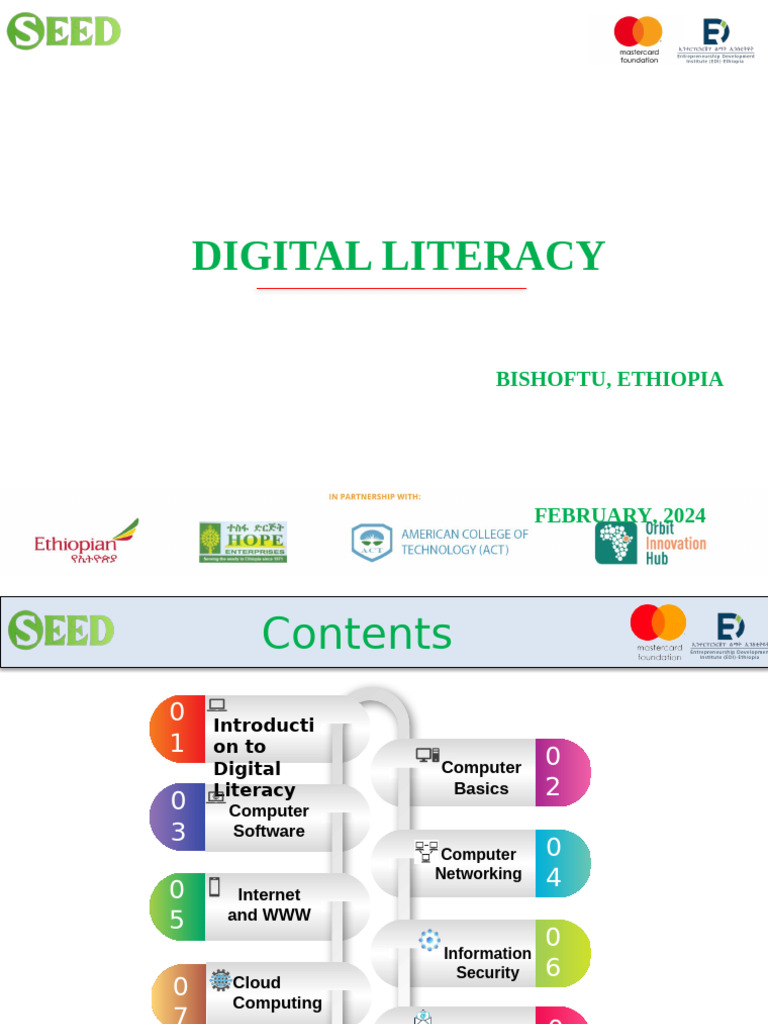 Enhancing Digital Literacy in Ethiopia | PDF | Security | Computer Security