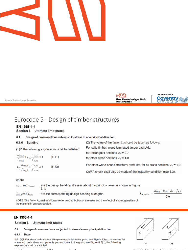 Timber Structure Design: Eurocode 5 Guide | PDF | Beam (Structure ...