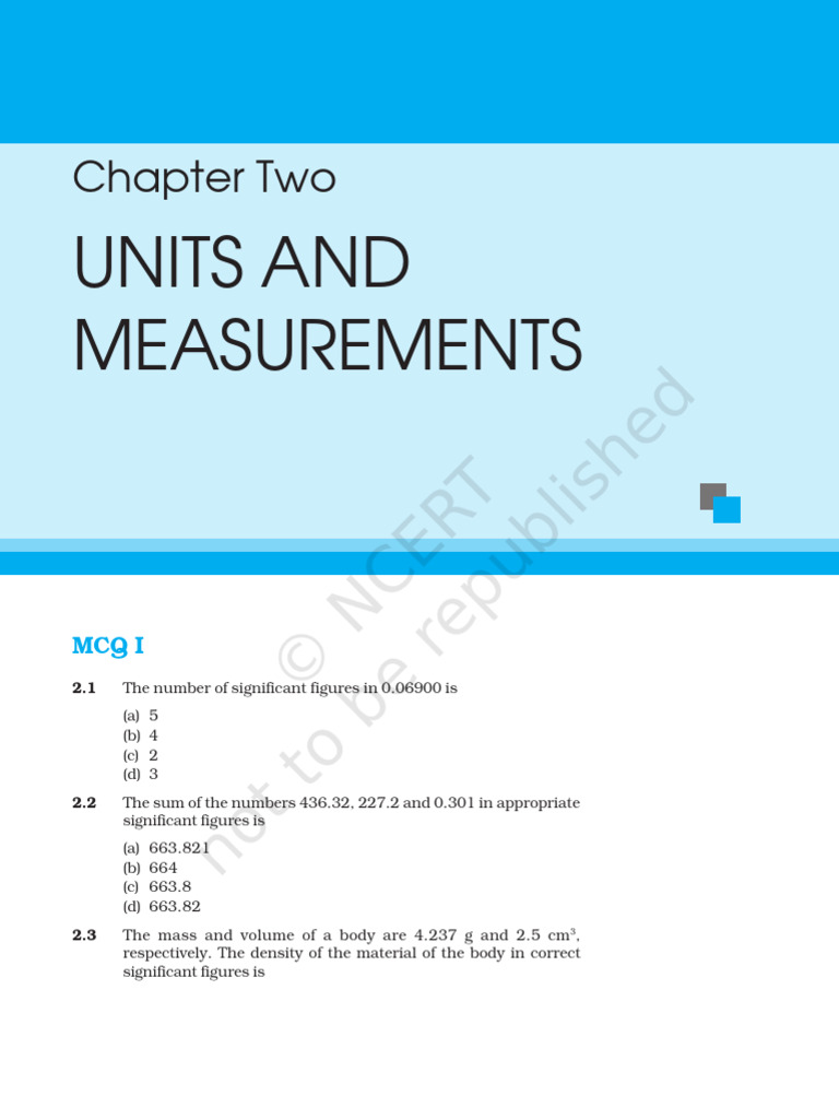 Significant Figures and Measurements in Physics | PDF | Acceleration ...