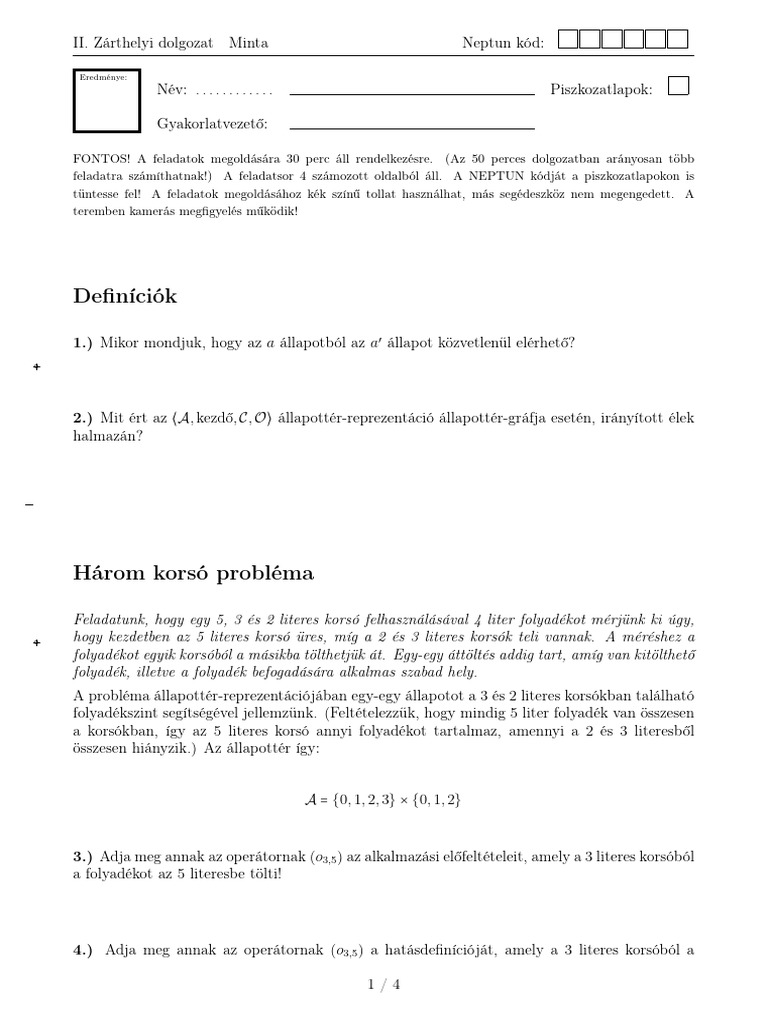Minta II | PDF