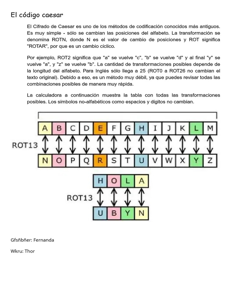 El código caesar.pdf | PDF