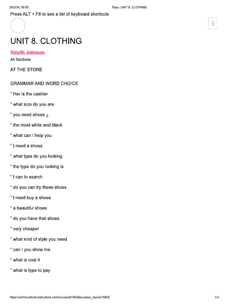 Clothes | PDF