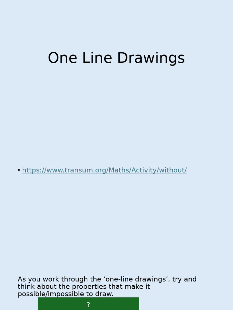 One Line Drawings | PDF