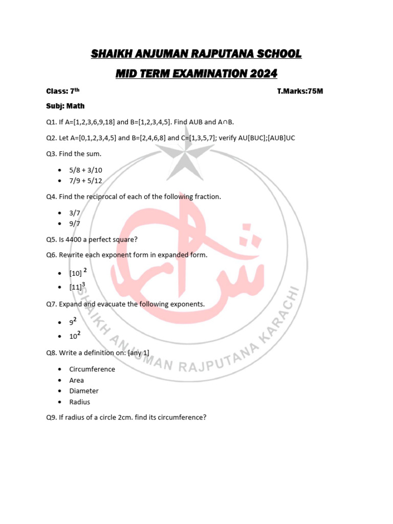 Math Pdf Mathematics Elementary Mathematics