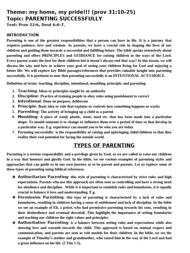 Parenting Successfully 041141 | PDF | Parenting | Disciplines