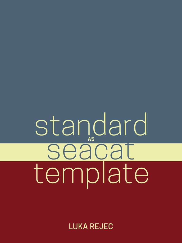 A5 Self-Publishing Template for Seacat | PDF