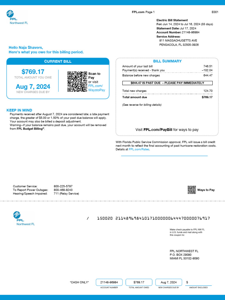 Bill Statement | PDF | Transaction Account | Fee