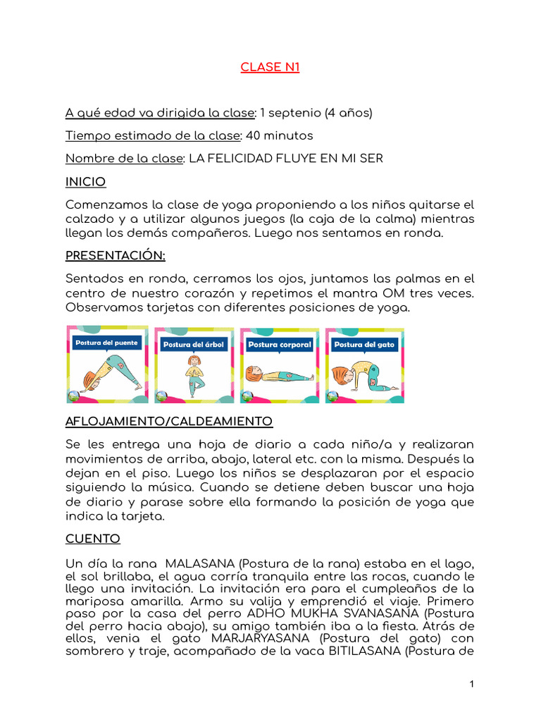 Clases de Yoga | PDF | Mantra | Mar
