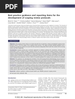 JBI Scoping Review Protocol Template | PDF | Systematic Review ...