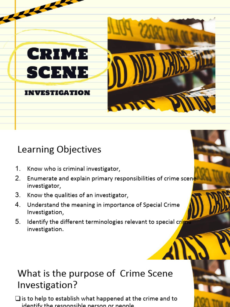 Criminal Investigator Roles & Responsibilities | PDF