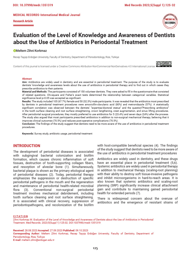 10 37990-Medr 1351319-3368230 | PDF | Periodontology | Dentist