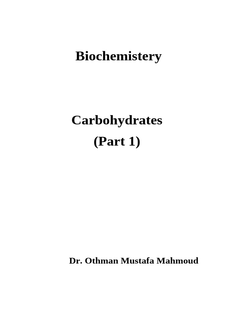 Carbohydrates: Structure and Functions | PDF | Carbohydrates | Glucose