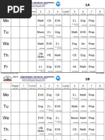 Time Table 2025-26 | PDF