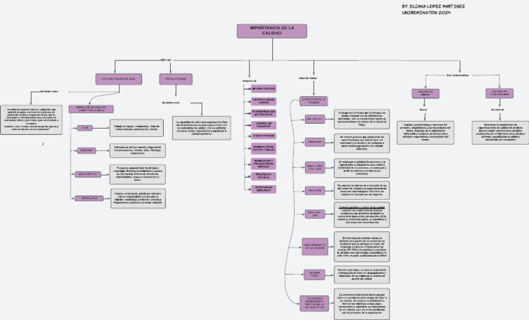 Mapa Conceptual Importancia de La Calidad - Eliana | PDF | Calidad ...