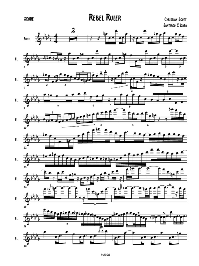 Rebel Ruler - Christian Scott - Flute | PDF