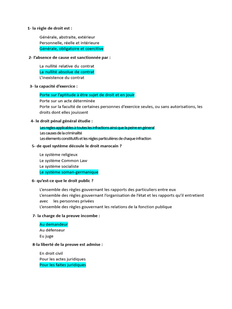 Concepts clés du droit et de la législation | PDF | Loi | Constitution
