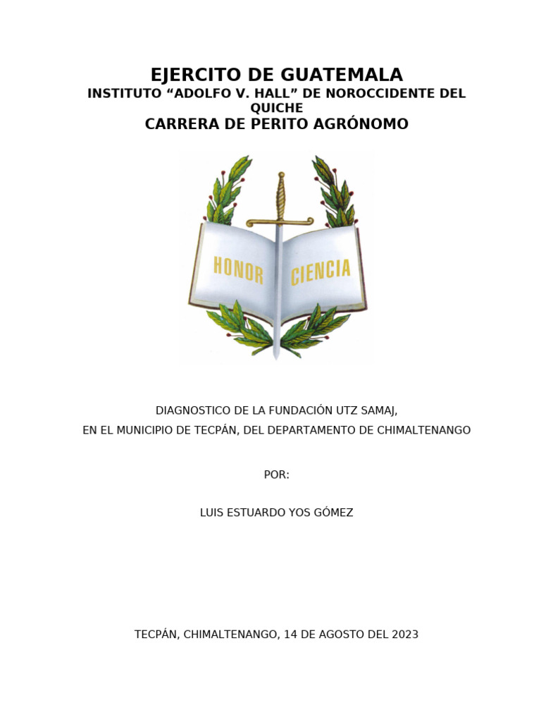 Diagnóstico Fundación Utz Samaj | PDF | Agricultura | Clima