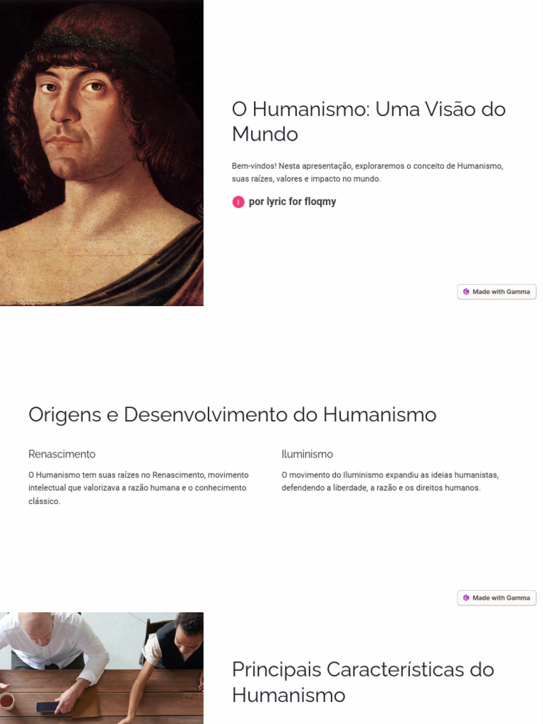 O Impacto do Humanismo na Sociedade | PDF | Humanismo | Criatividade