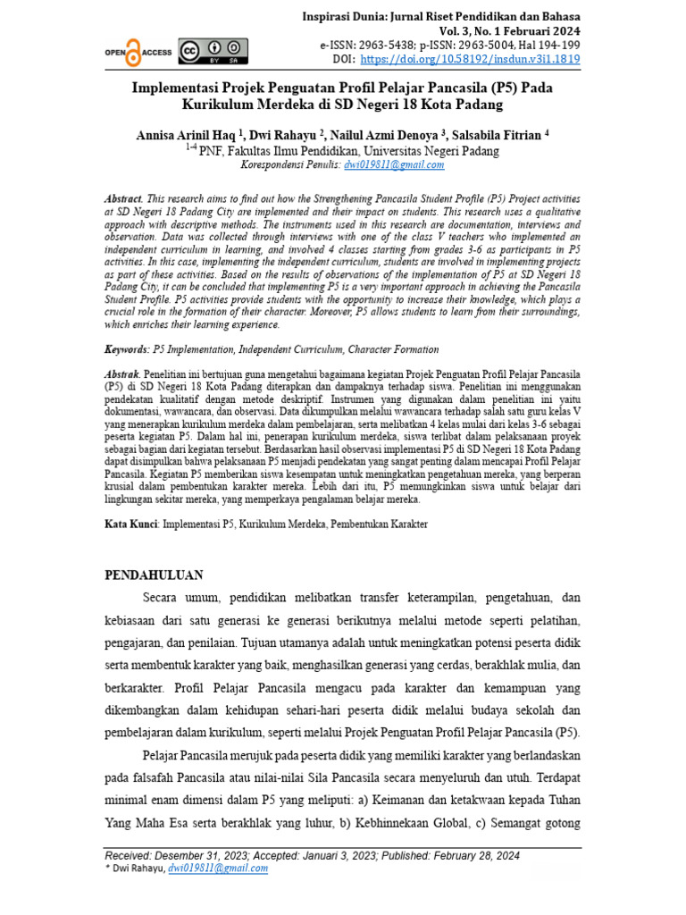 Inspirasi+Dunia Vol.+3+No.+1+Februari+2024+Hal+194 199 | PDF