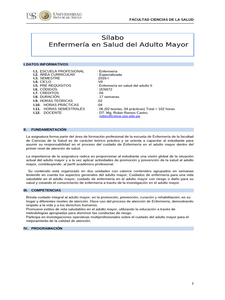 Cuidados de Enfermería en Adultos Mayores | PDF | Evaluación | Vejez