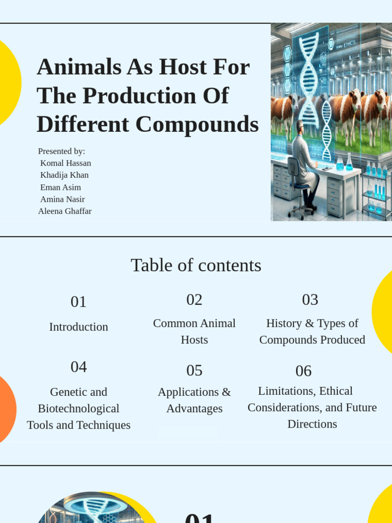 Animal Hosts for Compound Production | PDF | Genetic Engineering ...
