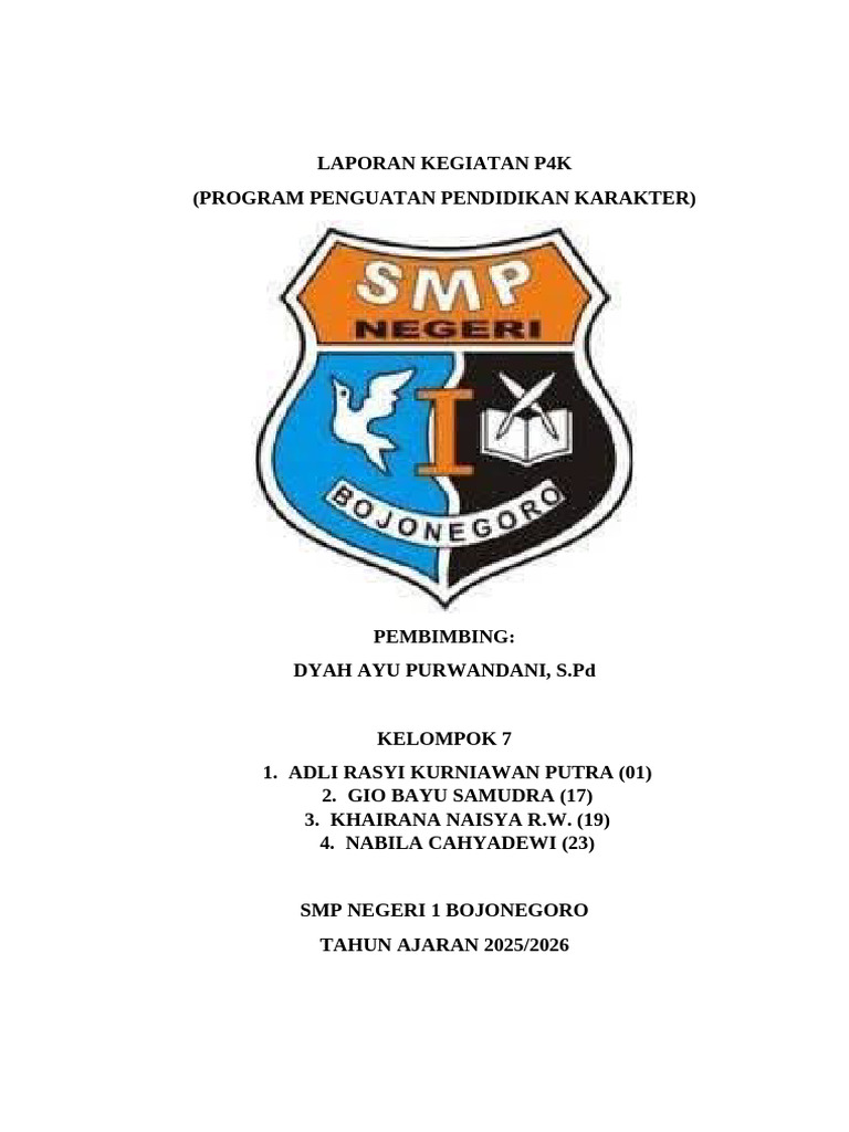 Laporan Kegiatan P4K Kelompok 7 | PDF