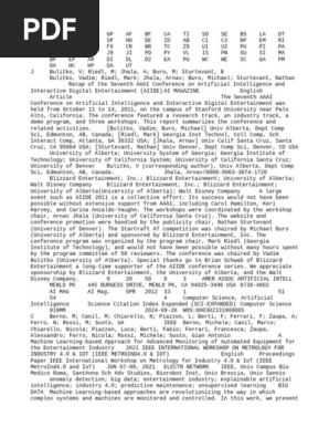 AIIDE 2011 Conference Summary | PDF | Artificial Intelligence
