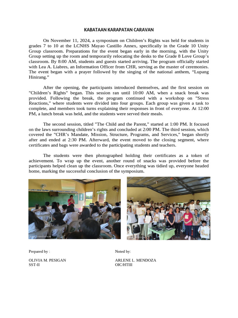 Children's Rights Symposium Overview | PDF