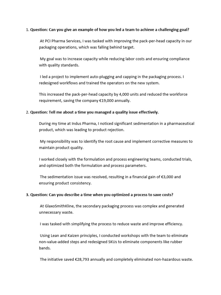 Interview Project+Dev+Problem Solving1 | PDF | Automation | Regulatory ...