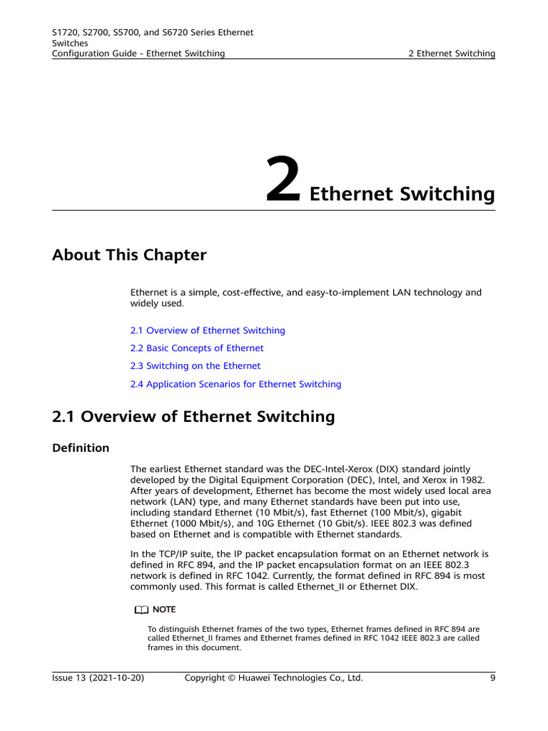 Ethernet Switching Overview and Concepts | PDF | Ethernet | Computer ...