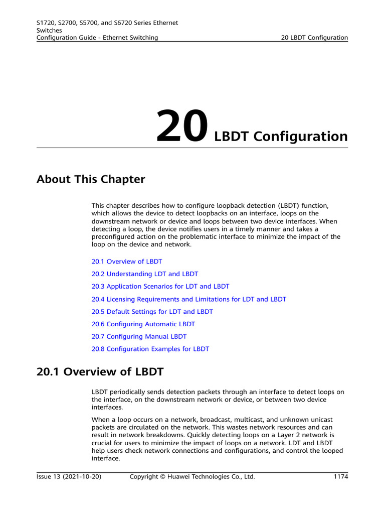 01-20 LBDT Configuration | PDF | Network Switch | Ethernet