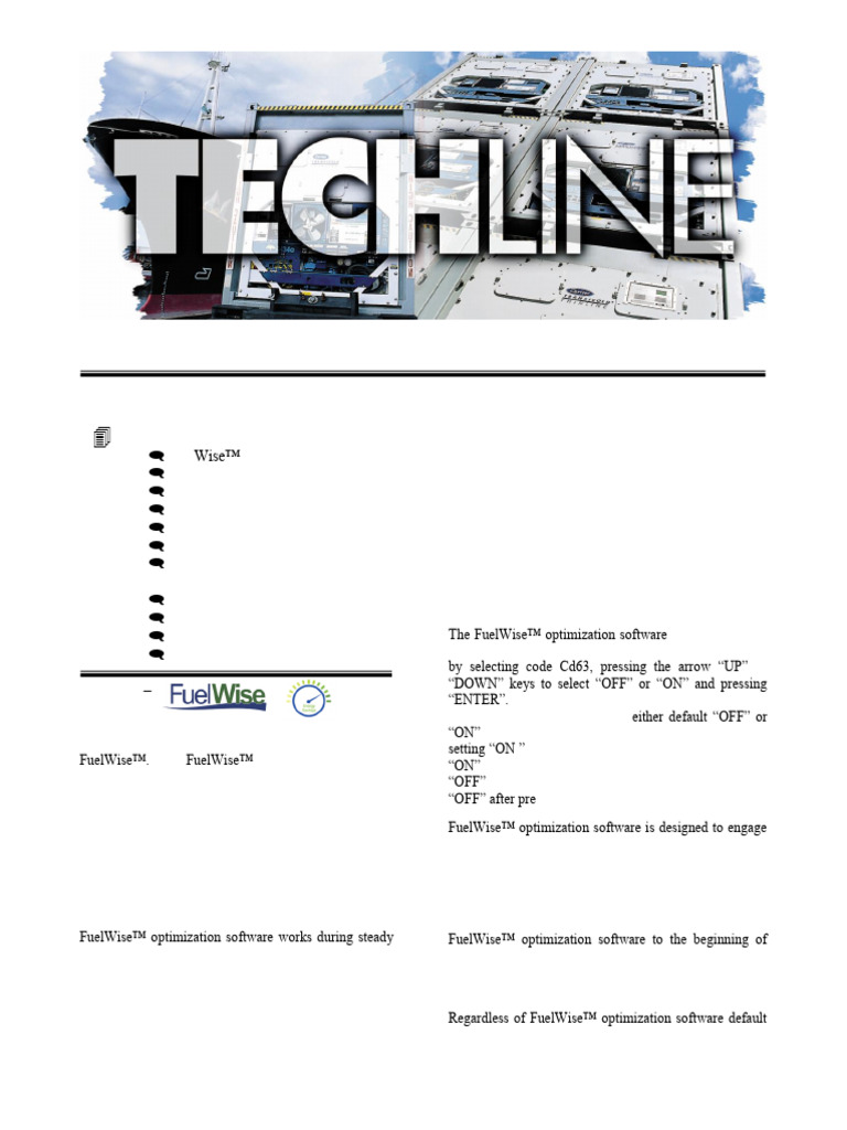 Carrier Transicold Tech Line Nov2015 | PDF | Energy Conservation ...
