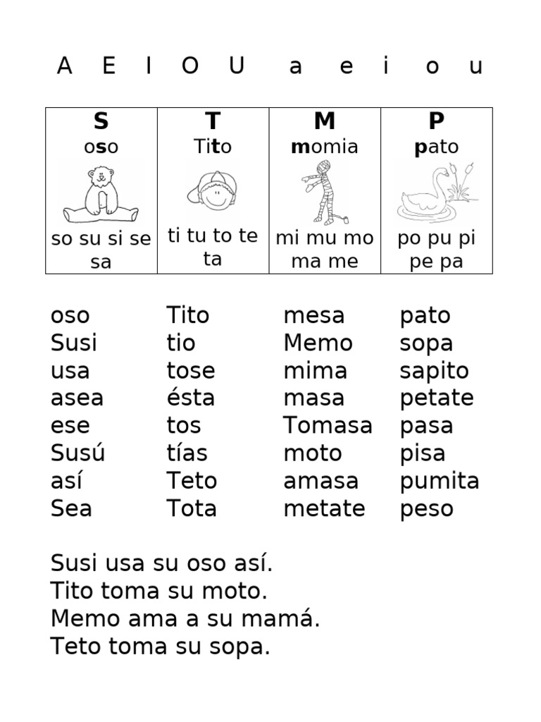 Actividades de Lectura y Escritura Infantil | PDF