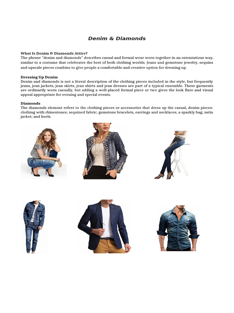 Denim & Diamonds Dress Code Guide