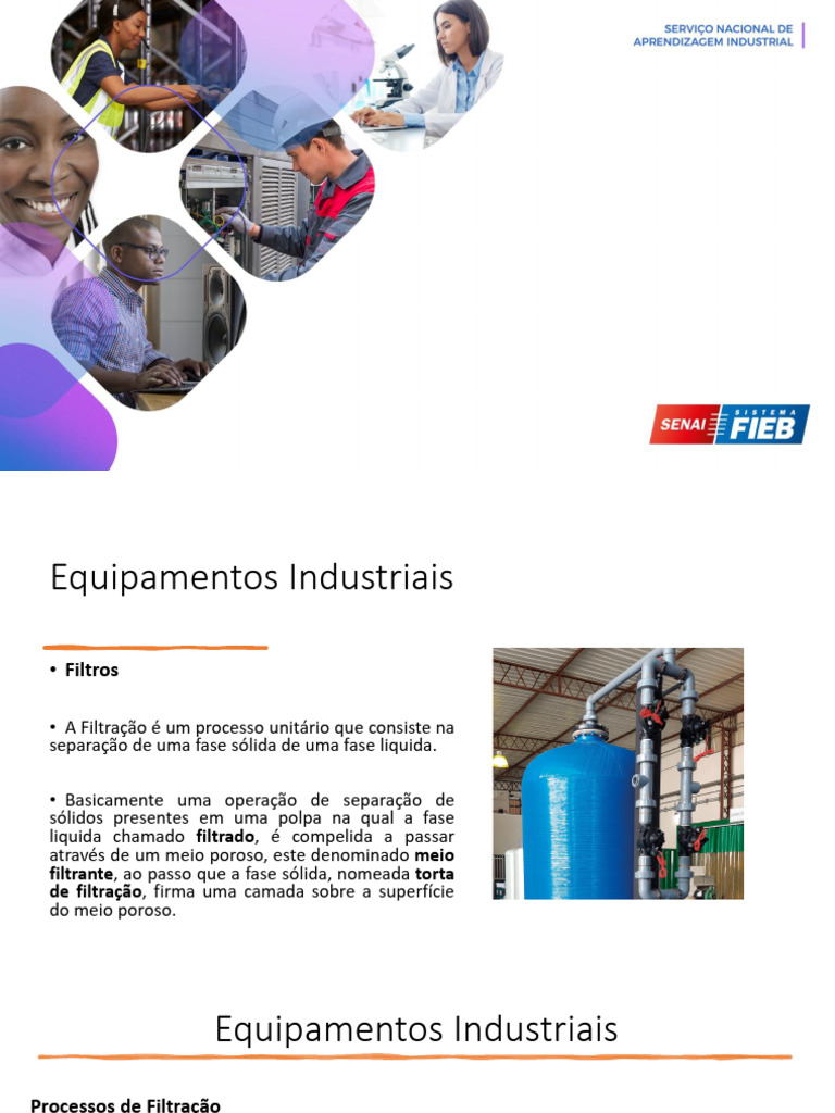 Equipamentos e Processos de Filtração | PDF | Filtragem | Pressão