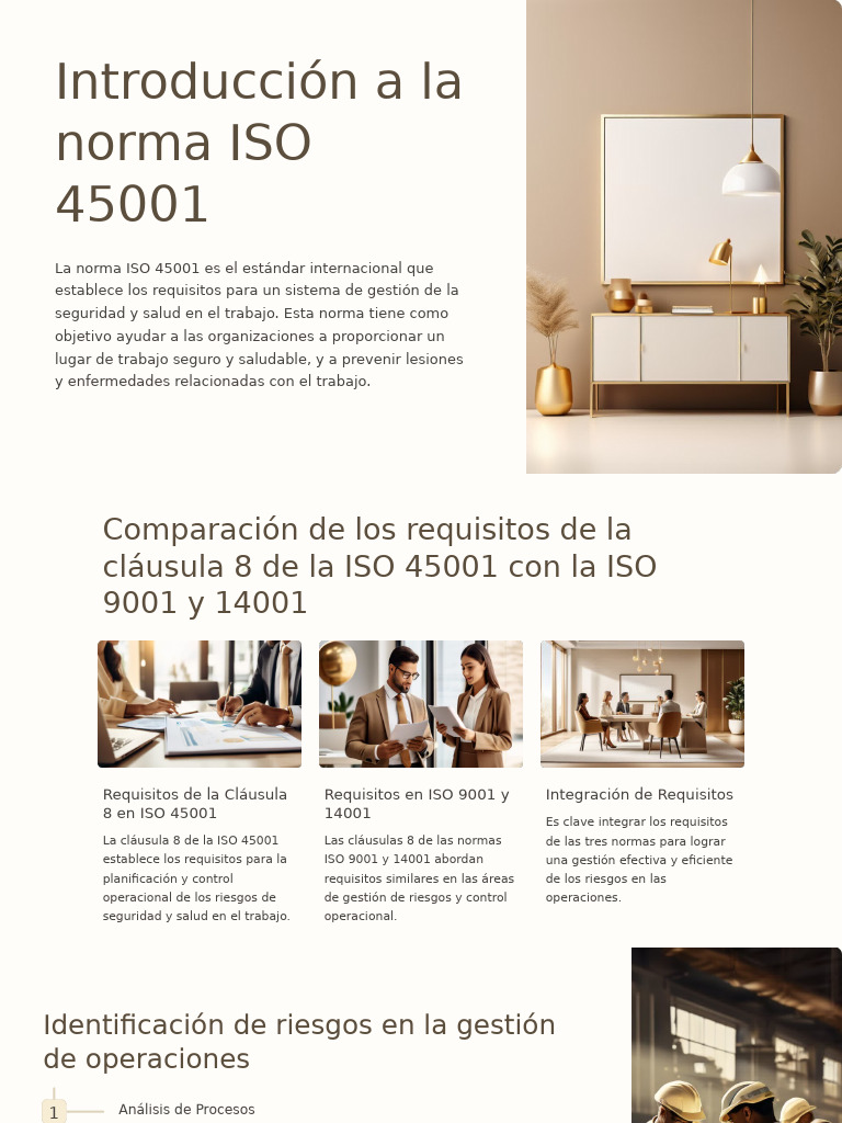 Integración de Normas ISO 45001, 9001 y 14001 | PDF | Riesgo ...