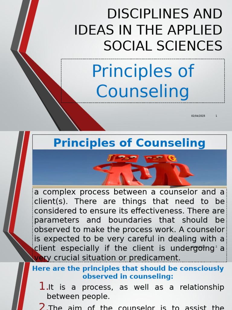 Principles of Effective Counseling | PDF | Psychotherapy | Feeling